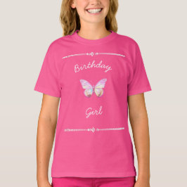  Holo Diamond Butterfly VerjaardagT-Shirt T-shirt