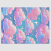 Holo Fluffy Pastel Clouds Tissuepapier (Voorkant)