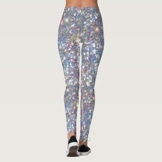Holo glam Glitter print LEGGINGS uit Glitz! (Achterkant)