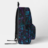 Holo Grid City Backpack Bedrukte Rugzak (Links)