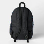 Holo Grid City Backpack Bedrukte Rugzak (Achterkant)