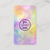 Holo Opal Stijlvolle QR Code Maak verbinding met o Visitekaartje (Achterkant)