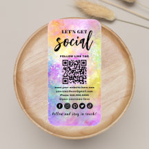 Holo Opal Stijlvolle QR Code Maak verbinding met o