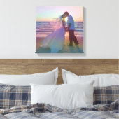 Holo Rainbow Overlay trouwfoto Canvas Afdruk (Insitu (Slaapkamer))