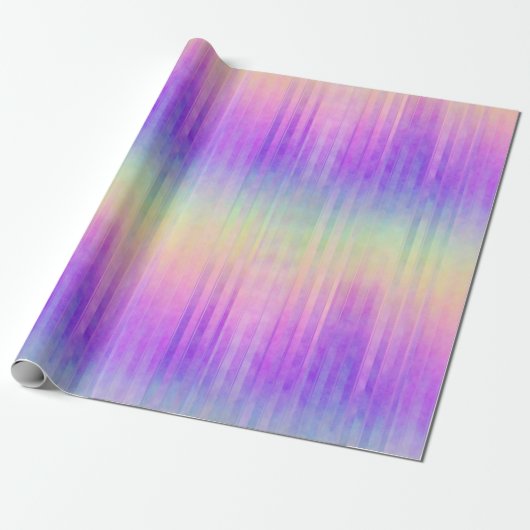Holo Rainbow Pinstripe: Cadeaupapier (Uitgerold)