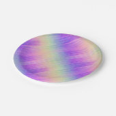 holo rainbow pinstripe : papieren bordje (Gekanteld)