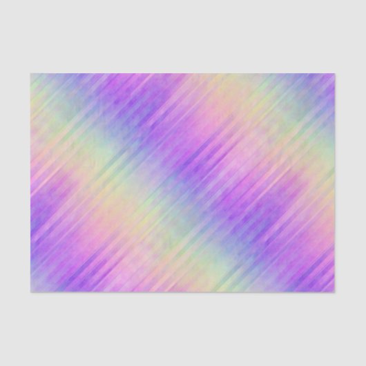 Holo Rainbow Pinstripe: Tissuepapier (Voorkant)