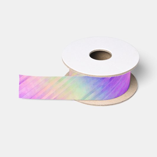 holo regenboog pinstripe : satijnen lint (Spoel)