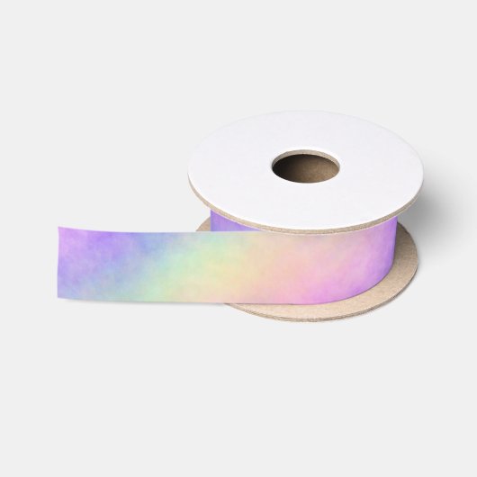 holo regenboog zachte ombre : satijnen lint (Spoel)