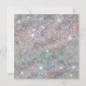 Holo Silver Diamond bestudeerde Folie 21e verjaard Kaart (Achterkant)