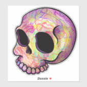 Holo skully vinyl sticker (Vel)