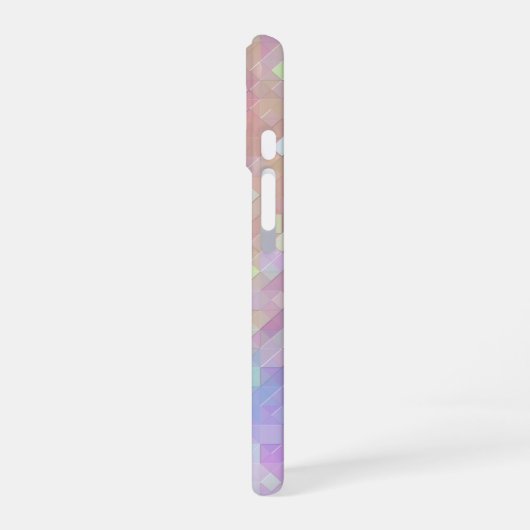 Holo sprankelmozaïek : iPhone 16 hoesje (Linkerkant)