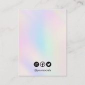 Holo Trendy Earring Display Kaart Visitekaartje (Achterkant)