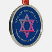 Holocaust Herdenking YOM HASHOAH Memorial Metalen Ornament (Rechts)