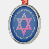 Holocaust Herdenking YOM HASHOAH Memorial Metalen Ornament (Links)