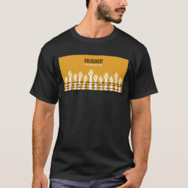 Holocaust herdenkingsdag prikkeldraad handen t-shirt