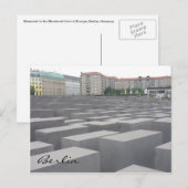 Holocaust-herdenkingsstelae Briefkaart (Voorkant / Achterkant)