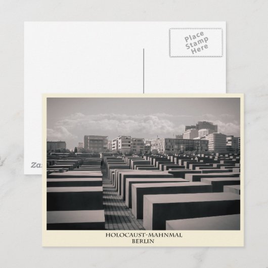 Holocaust-Mahnmal Berlin Briefkaart (Voorkant / Achterkant)