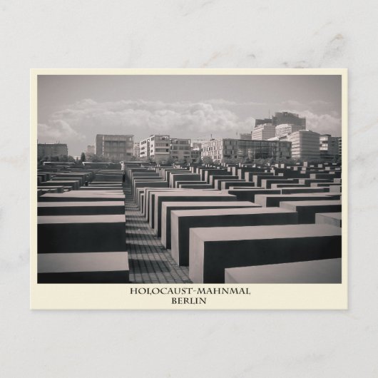 Holocaust-Mahnmal Berlin Briefkaart (Voorkant)