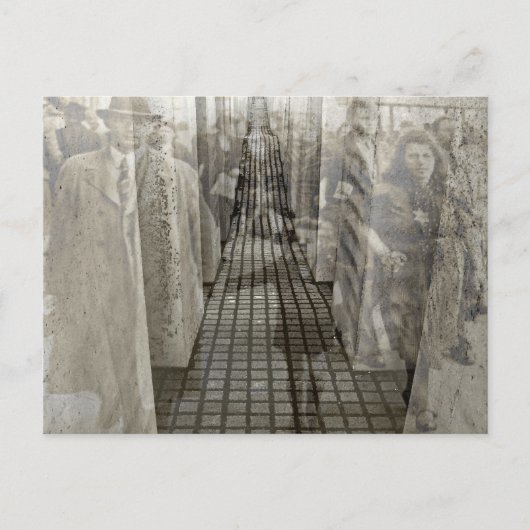 Holocaust Memorial (Denkmal), Berlijn (J5sepia) Briefkaart (Voorkant)