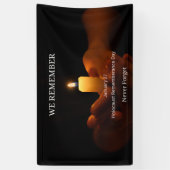 Holocaust Remembrance Day Spandoek (Verticaal)