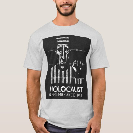 Holocaustherdenkingsdag gevangene t-shirt (Voorkant)