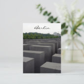 Holocaustmonument Berlijn Briefkaart (Staand voorkant)