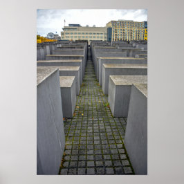 Holocaustmonument, Berlijn, Duitsland Poster