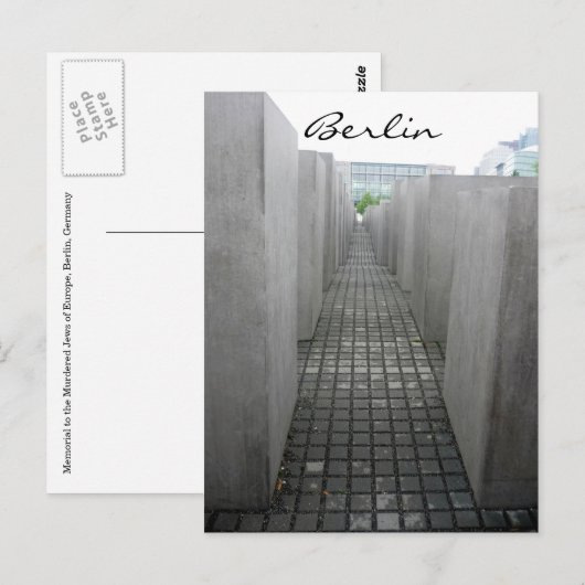 Holocaustmonument Briefkaart (Voorkant / Achterkant)