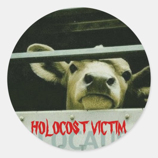 Holocost-slachtoffer Ronde Sticker (Voorkant)