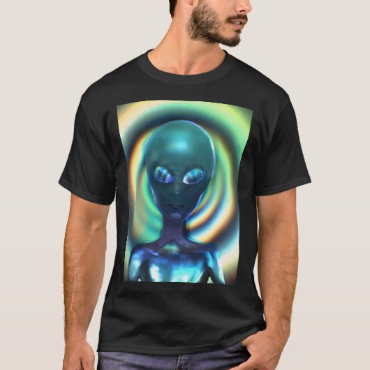 Holofoil 1A Grey Alien T-shirt (Voorkant)