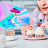 Holograaf bakkerij startpunt van Cakes Logo Muffin Visitekaartje