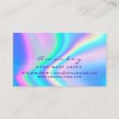 Holograaf bakkerij startpunt van koekjes Logo Muff Visitekaartje (Achterkant)