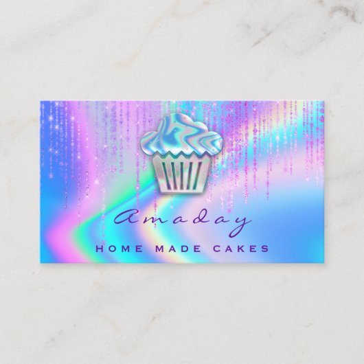 Holograaf bakkerij startschot voor koekjes Logo Mu Visitekaartje (Voorkant)