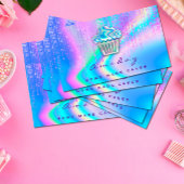 Holograaf bakkerij startschot voor koekjes Logo Mu Visitekaartje