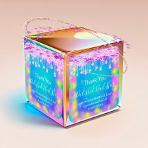 Holograaf bedankt Diamond Drip Nails Hot Pink