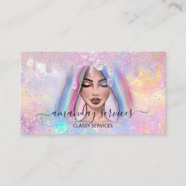 Holograaf Boutique Shop Drip QR Code Logo Roze Visitekaartje