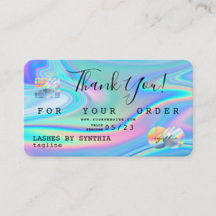 Holograaf Dank je moderne creditcardstijl Visitekaartje