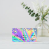 Holograaf Diamonds - Moderne creditcard stijl Visitekaartje (Staand voorkant)