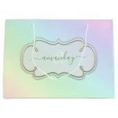 Holograaf Framed Royal Monogram Pastels Pink Groot Cadeauzakje (Voorkant)