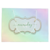 Holograaf Framed Royal Monogram Pastels Pink Groot Cadeauzakje (Achterkant)