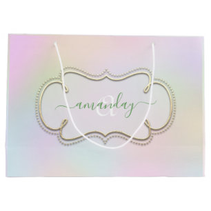 Holograaf Framed Royal Monogram Princess Pink Groot Cadeauzakje