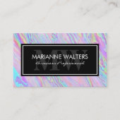 Holograaf Iridescent Achtergrond Visitekaartje (Voorkant)