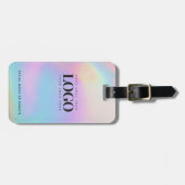 Holograaf Iridescent Company Logo Business Custom Bagagelabel (Voorkant horizontaal)