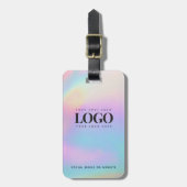 Holograaf Iridescent Company Logo Business Custom Bagagelabel (Voorkant verticaal)