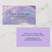 Holograaf Iridescent Paars pastel Visitekaartje (Voorkant / Achterkant)