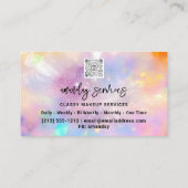 Holograaf Logo QR-code Winkel gestructureerd Uniek Visitekaartje (Achterkant)