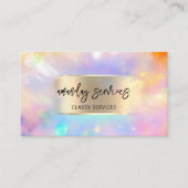 Holograaf Logo QR-code Winkelboeg nagels Visitekaartje (Voorkant)