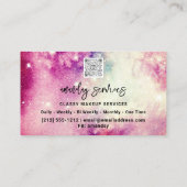 Holograaf Logo QR Code Winkelsterren Melkweg Visitekaartje (Achterkant)