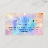 Holograaf Makeup Boutique OnlineShop Gold Wax Drip Visitekaartje (Achterkant)